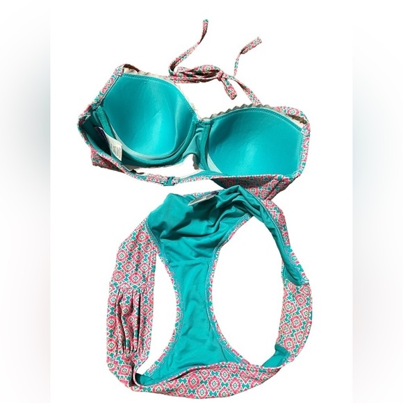 Coco Rave Women’s Bikini 2 Piece Swimsuit Neon 32DD XL - Picture 9 of 10